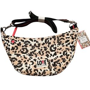 BRIGHTON NWT Spotted Love Swing Bag Crossbody Leopard Cheetah  Print